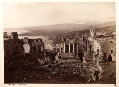 Fotografi från teatro greco i Taormina - Hallwylska museet - 104040