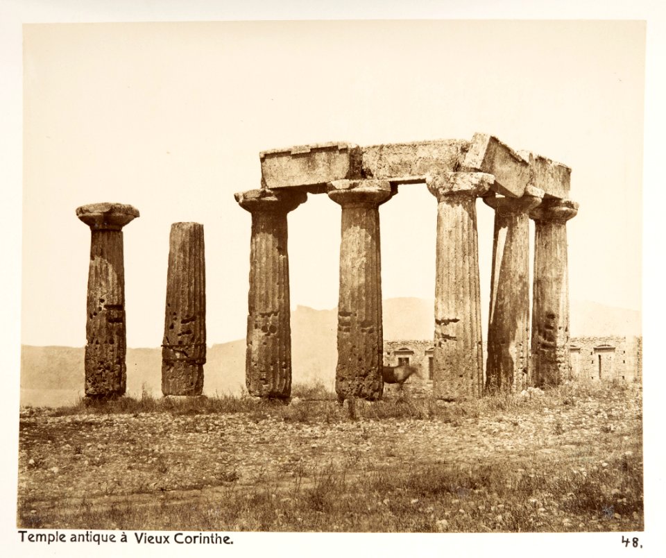 Fotografi på gammalt tempel i Grekland - Hallwylska museet - 104606