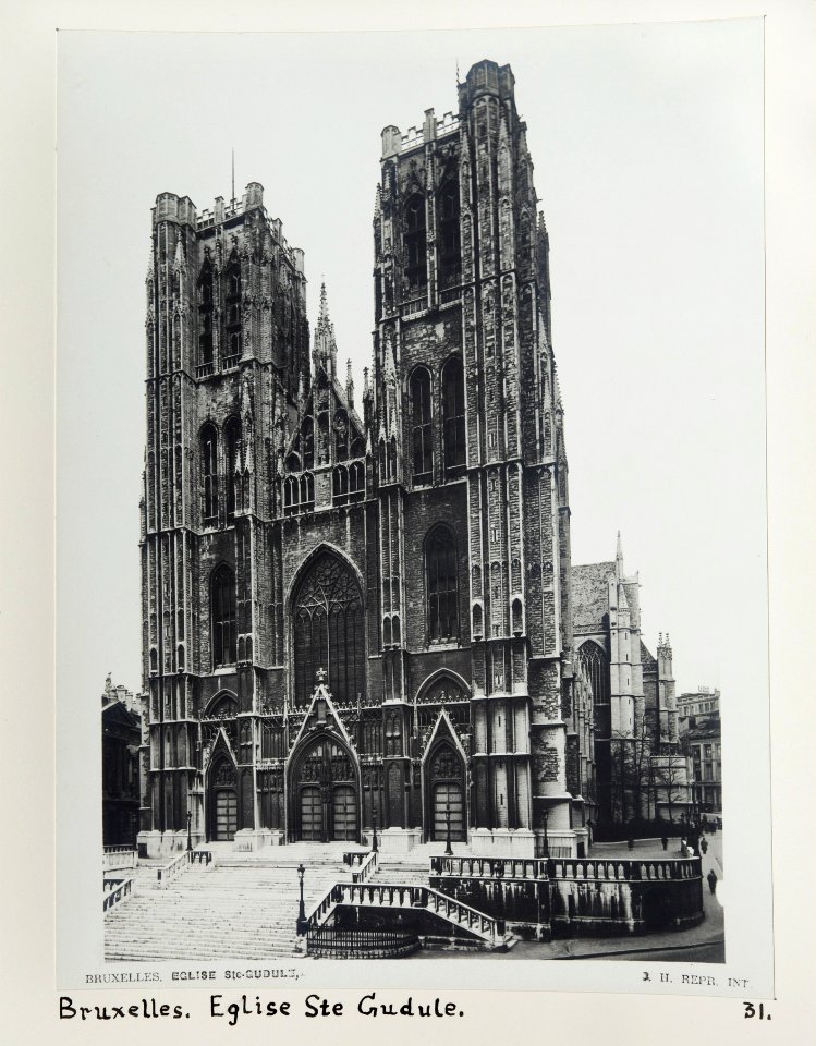 Fotografi från St Gudule i Bryssel - Hallwylska museet - 104465