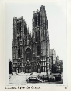 Fotografi från St Gudule i Bryssel - Hallwylska museet - 104465