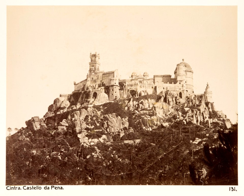 Fotografi på Moriska kastellet i Sintra - Hallwylska museet - 107294