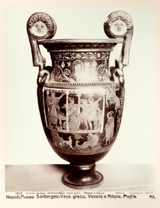 Fotografi på amfora från Neapels museum - Hallwylska museet - 104165