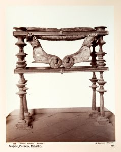 Fotografi på bisellium från Neapels museum - Hallwylska museet - 104166 photo