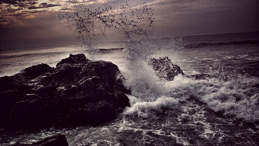 Water rain dark clouds