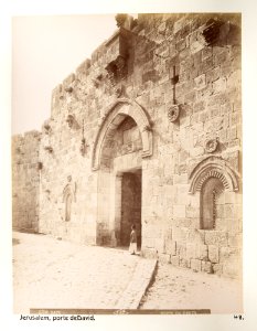Fotografi på Davids Dörr i Jerusalem - Hallwylska museet - 104392