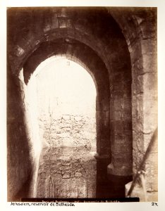 Fotografi på den gyllene porten i Jerusalem - Hallwylska museet - 104367