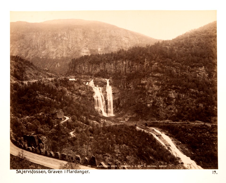 Fotografi på Skjervsfossen - Hallwylska museet - 104124