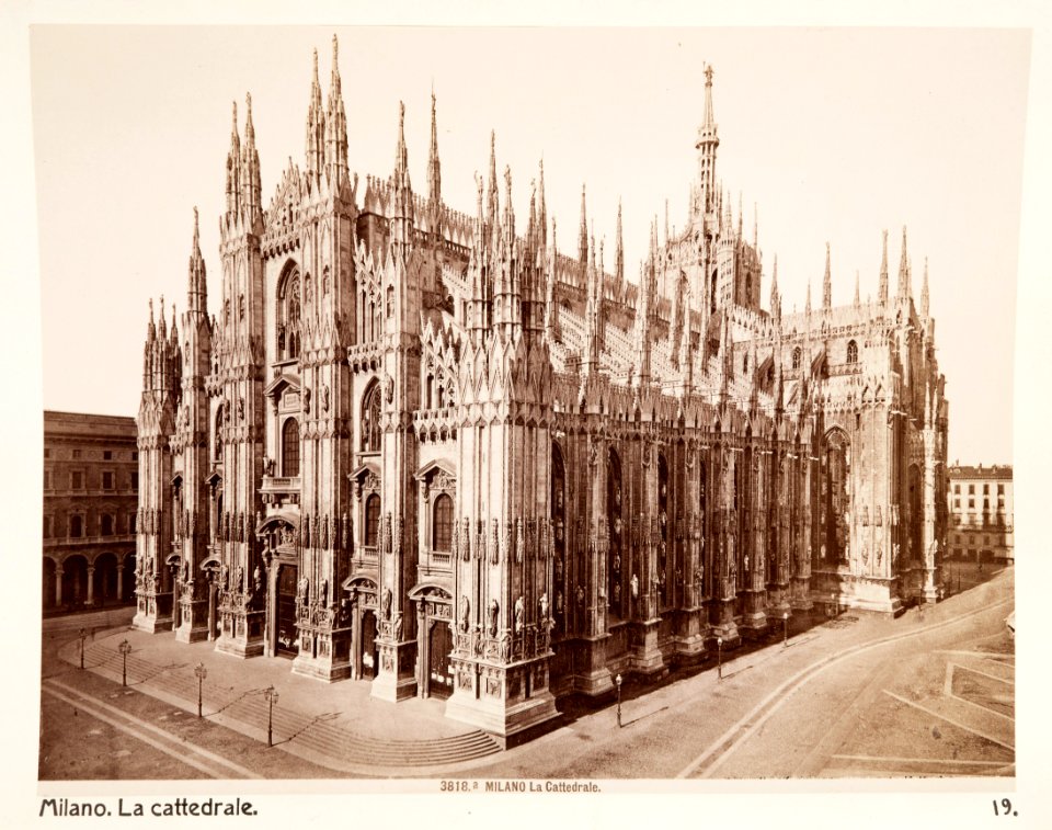 Fotografi på Katedralen i Milano - Hallwylska museet - 107339