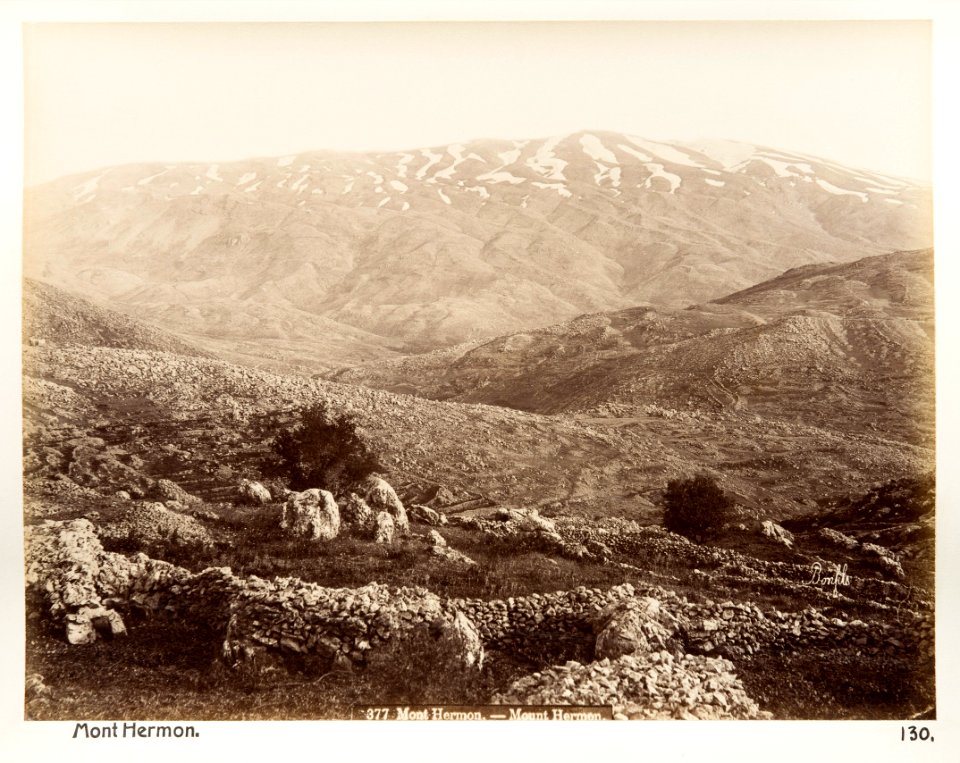 Fotografi på berget Hermon - Hallwylska museet - 104254