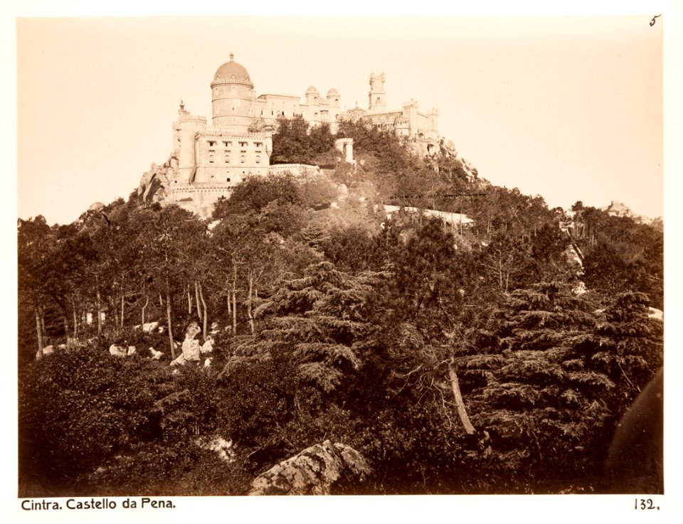Fotografi på Moriska kastellet i Sintra - Hallwylska museet - 107295