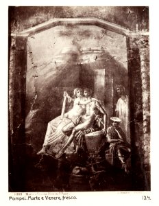 Fotografi på väggmålning från Pompeji - Hallwylska museet - 107906