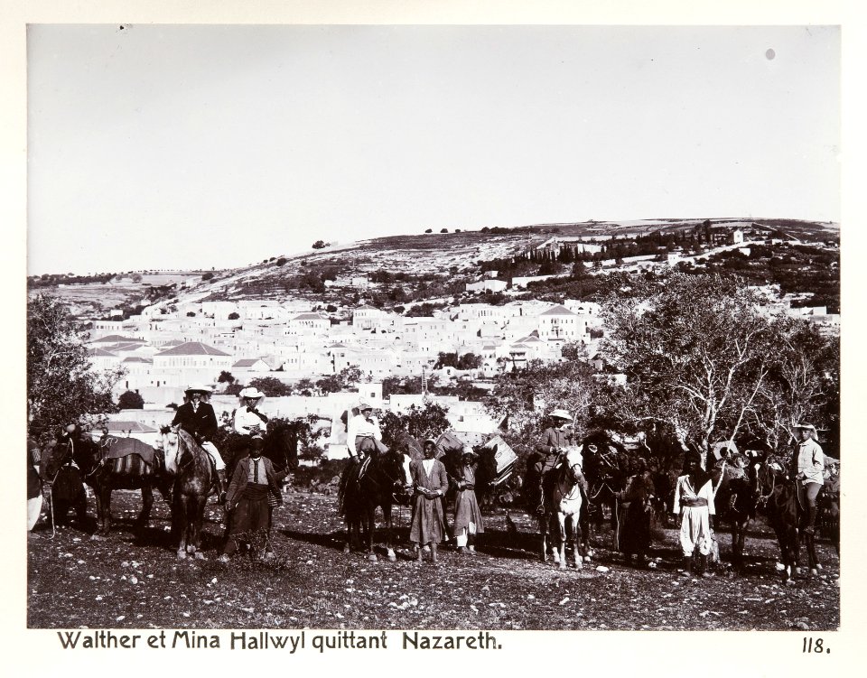 Fotografi på familjen von Hallwyl i Nazareth - Hallwylska museet - 104241