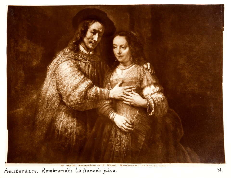 Fotografi på målningen Den judiska bruden - Hallwylska museet - 104485