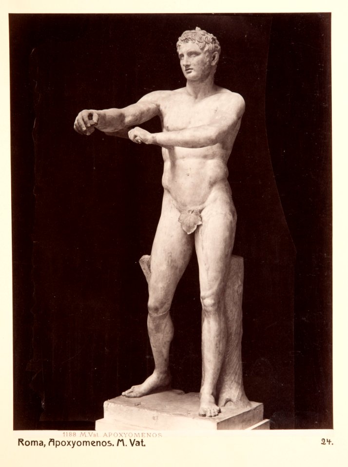 Fotografi. Apoxyomenos. M. Vat. Rom, Italien - Hallwylska museet - 104738
