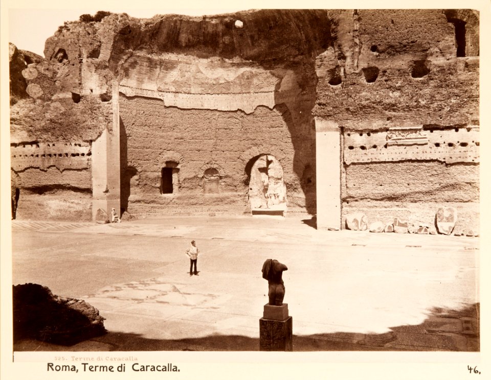 Fotografi. Caracallas termer. Rom, Italien - Hallwylska museet - 104716