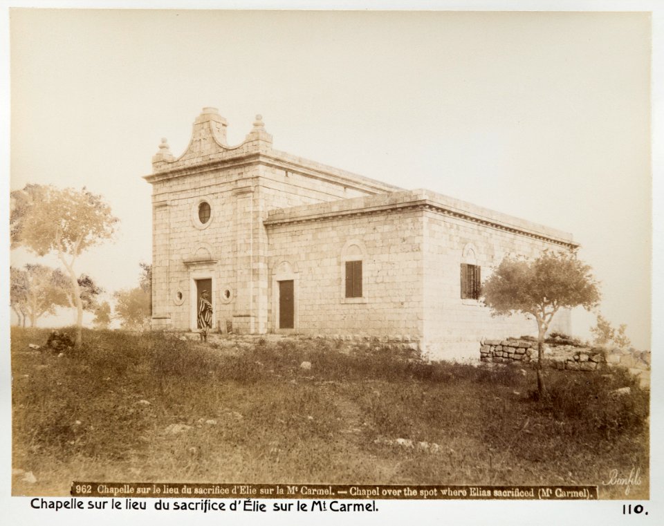 Fotografi på kapell på Karmelberget - Hallwylska museet - 104233