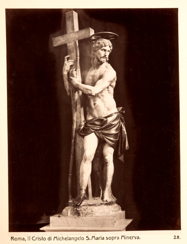 Fotografi. Il Cristo di Michelangelo, S. Maria sopra Minerva. Rom, Italien - Hallwylska museet - 104734