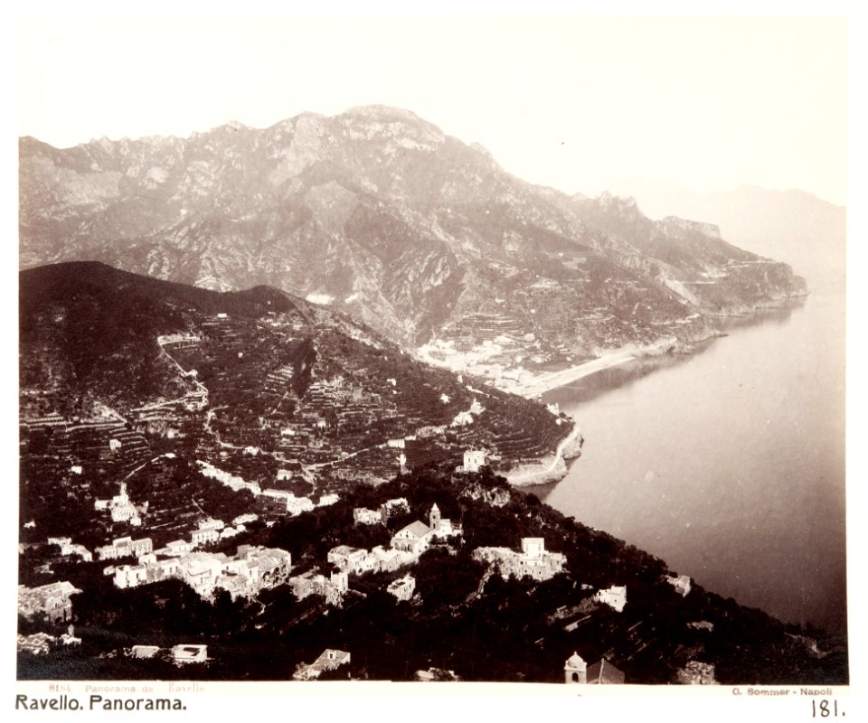 Fotografi. Panorama. Ravello. Italien. - Hallwylska museet - 107447