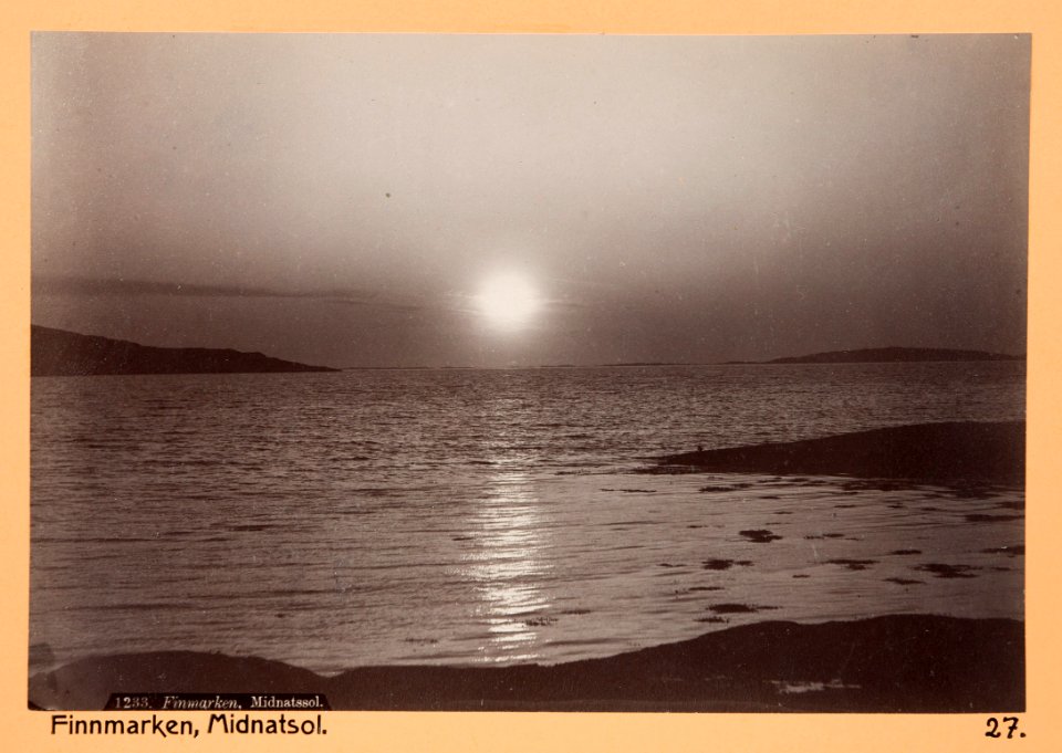 Fotografi på midnattssol - Hallwylska museet - 104331