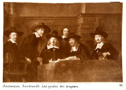 Fotografi på målningen från Rijks-Museum - Hallwylska museet - 104487