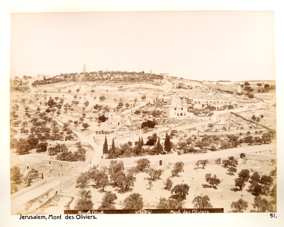 Fotografi på Oljeberget, Jerusalem - Hallwylska museet - 104395