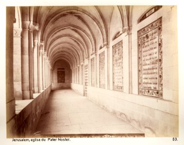 Fotografi på Pater Noster-kyrkan i Jerusalem - Hallwylska museet - 104397
