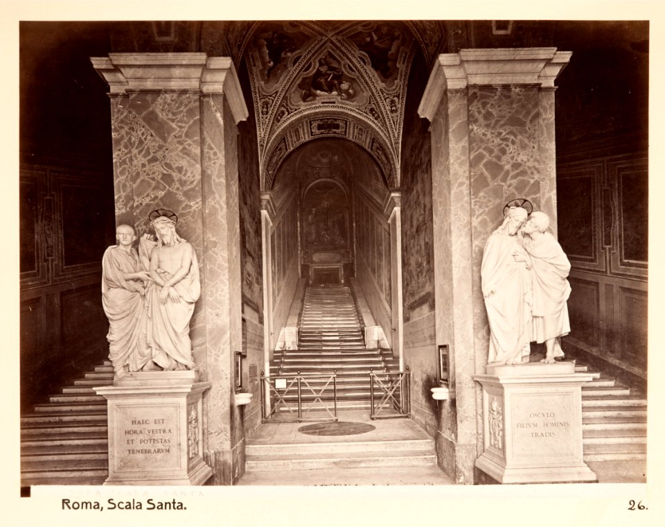 Fotografi. Scala Santa. Rom, Italien - Hallwylska museet - 104736