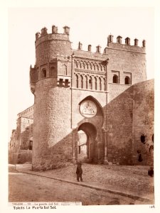 Fotografi på Puerta del Sol, Toledo, 1800-tal - Hallwylska museet - 107272