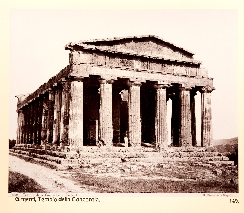 Fotografi på tempel Concordia - Hallwylska museet - 104077