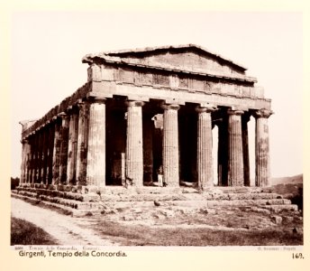 Fotografi på tempel Concordia - Hallwylska museet - 104077 photo