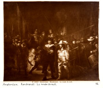 Fotografi på målningen från Rijks-Museum - Hallwylska museet - 104486