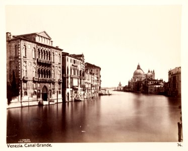 Fotografi över Canal Grande, Venedig - Hallwylska museet - 107356