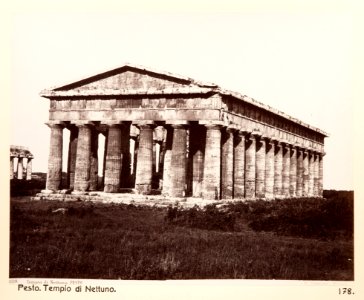 Fotografi på tempel i Paestum - Hallwylska museet - 104086