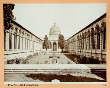 Fotografi. Campo Santo i Pisa, Italien - Hallwylska museet - 102994 photo