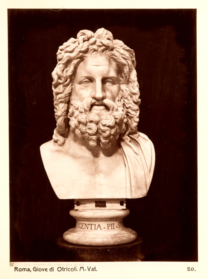 Fotografi. Giove di Otricoli M. Vat. Rom, Italien - Hallwylska museet - 104742