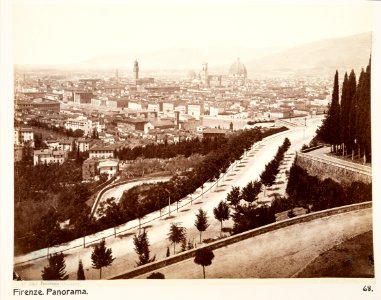 Fotografi, över Florens, 1800-tal - Hallwylska museet - 107386