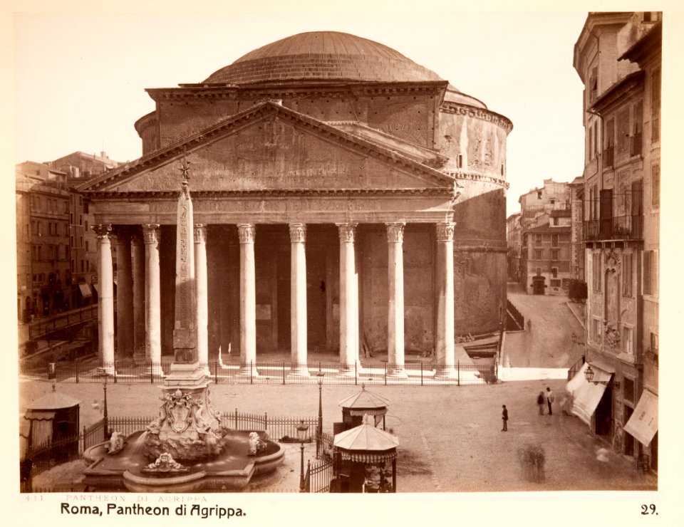 Fotografi. Pantheon di Agrippa. Rom, Italien - Hallwylska museet - 104733