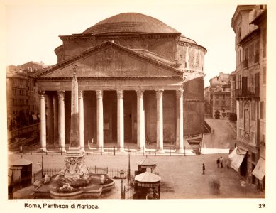 Fotografi. Pantheon di Agrippa. Rom, Italien - Hallwylska museet - 104733 photo
