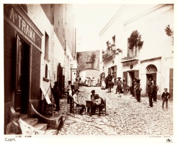 Fotografi. Capri, Italien. - Hallwylska museet - 107457