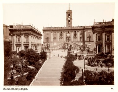 Fotografi. Il Campidoglio. Rom, Italien. - Hallwylska museet - 107514 photo