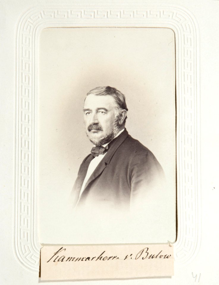 Fotografiporträtt på Adolph von Bülow, 1860-tal - Hallwylska museet - 107619