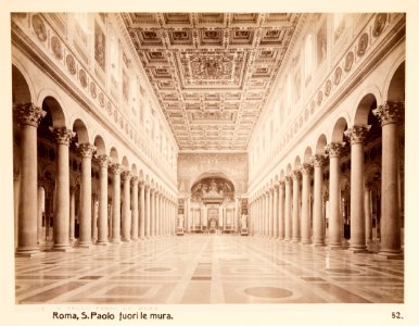 Fotografi. S. Paolo fuori le mura. Rom, Italien - Hallwylska museet - 104710 photo