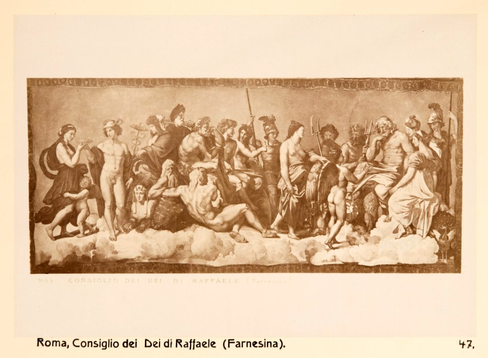 Fotografi. Consiglio dei Dei di Raffaele (Farnesina). Rom, Italien - Hallwylska museet - 104715