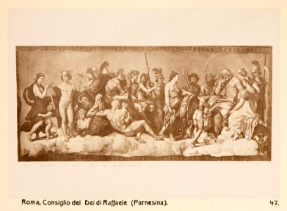 Fotografi. Consiglio dei Dei di Raffaele (Farnesina). Rom, Italien - Hallwylska museet - 104715 photo