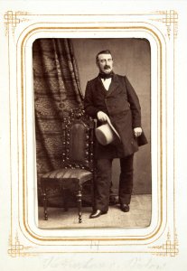 Fotografiporträtt på Kammarherre Adolf von Bülow, 1860-tal - Hallwylska museet - 107806 photo