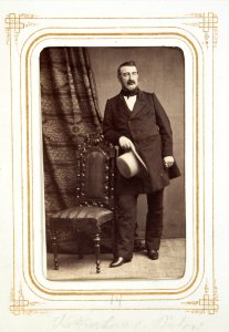 Fotografiporträtt på Kammarherre Adolf von Bülow, 1860-tal - Hallwylska museet - 107806