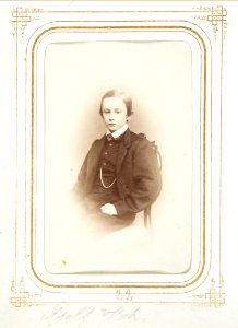 Fotografiporträtt på Adolf Hök, 1800-tal - Hallwylska museet - 107814
