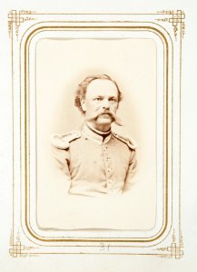 Fotografiporträtt på major Louis Pflaum, 1860-tal - Hallwylska museet - 107823