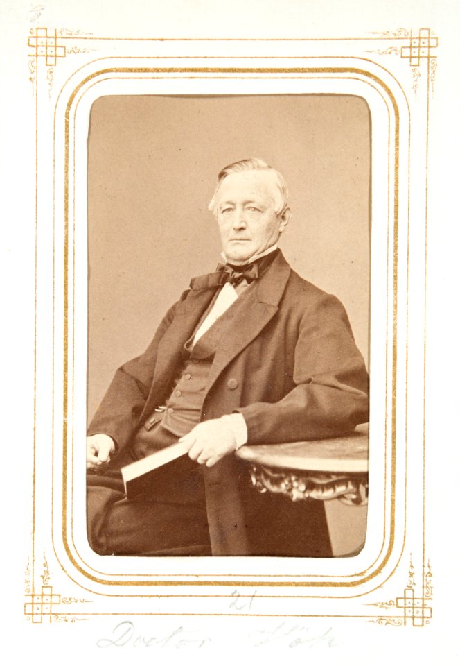 Fotografiporträtt på doktor Theodor Hök, 1860-tal - Hallwylska museet - 107813