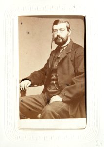Fotografiporträtt på Bernhard Schlegel, 1800-talets mitt - Hallwylska museet - 107602